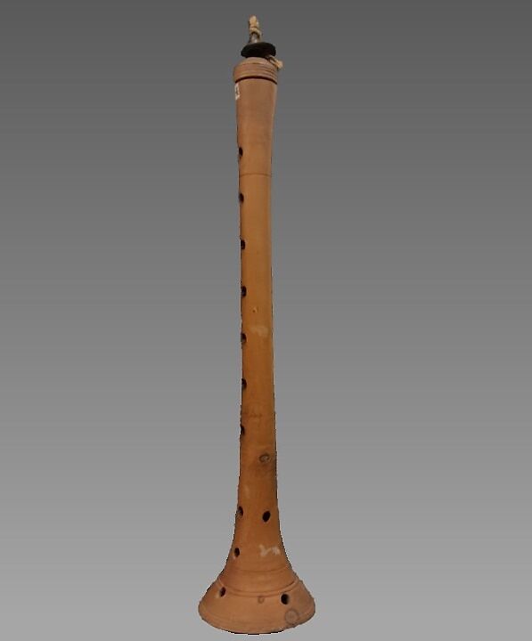 Zurna, Wood, metal, cord, reed, Turkish
