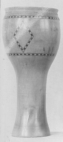 Darabukka, Wood; skin or parchment, Syrian?