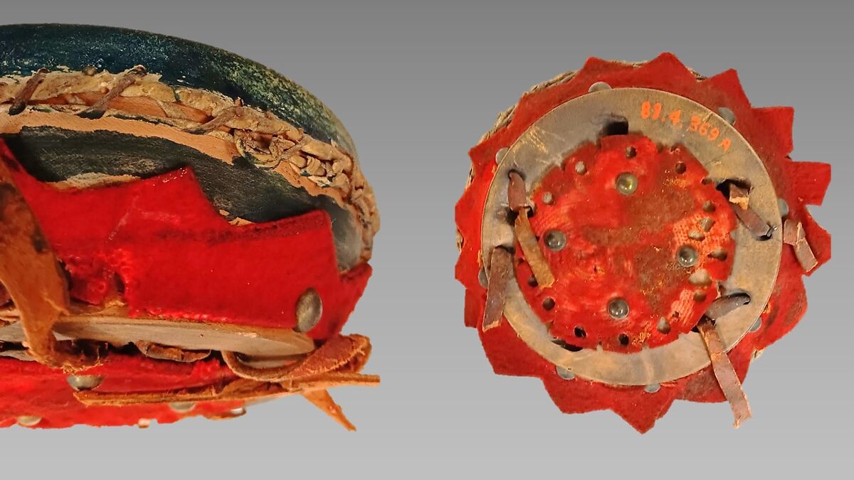 Tabbalat Arrakeb, wood, skin, metal, leather and felt, Arabian