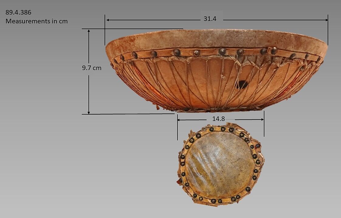 Tabl Sami, Wood, metal, hide, Arabian