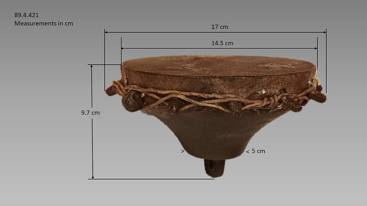 Baz, Brass, trace of lead present, hide, leather, Turkish (possibly)