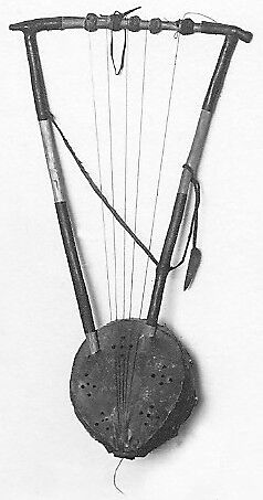 Tanbūra, wood, skin, various materials, Sudan