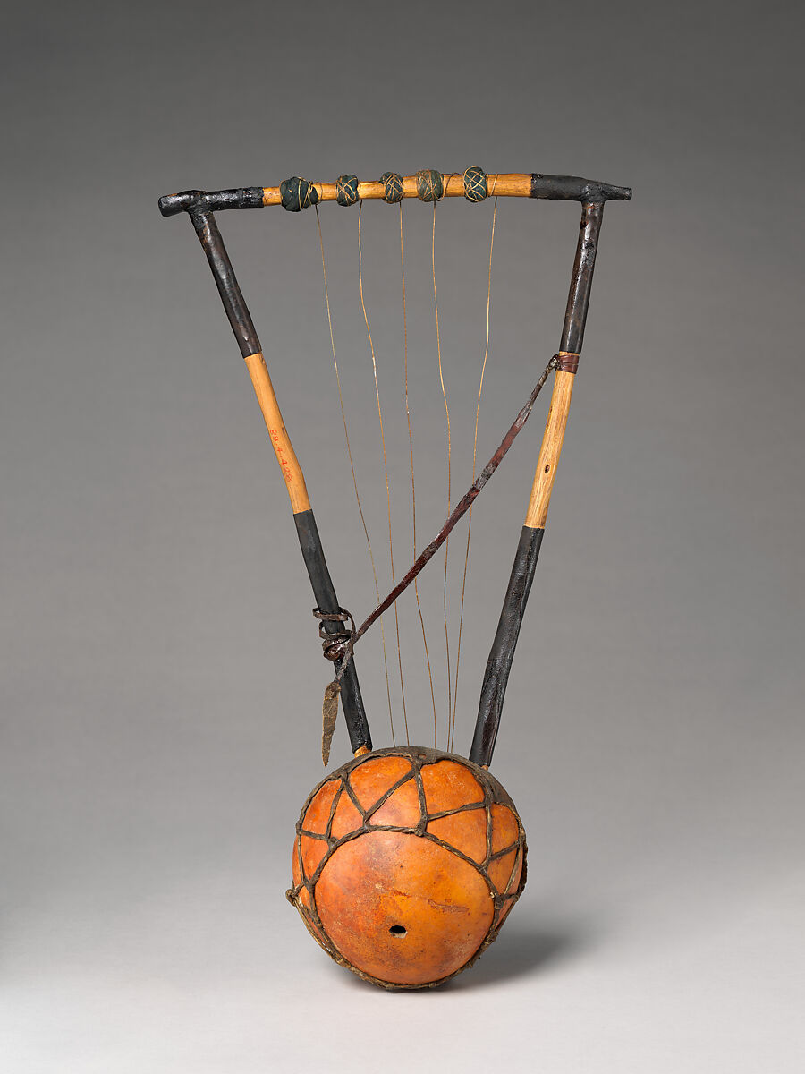 Tanbūra, wood, skin, various materials, Sudan