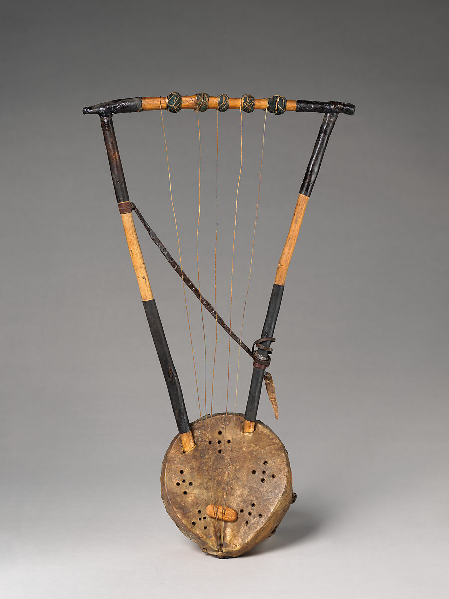 Tanbūra, wood, skin, various materials, Sudan