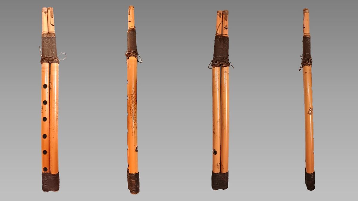 Mijwiz (Meijiwiz), Bamboo, waxed cord, Syrian