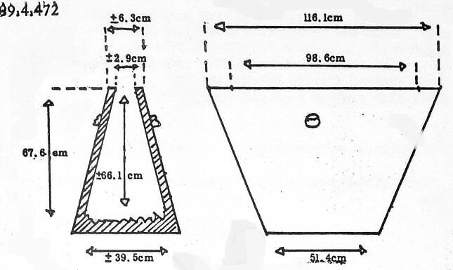 Slit Gong, Wood, leather, wax, cloth, Angolan