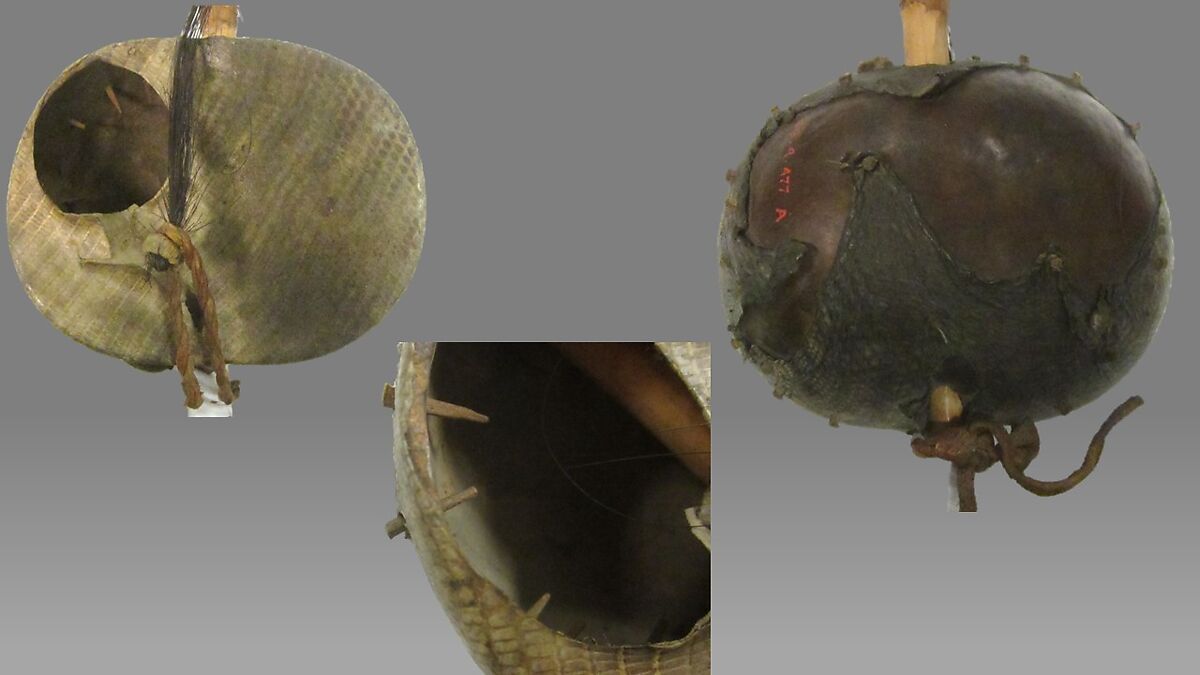 Koumdyeh, Sarakole People (Sierra Leone, Africa), Coconut, horsehair, leather, copper, brass, Sarakole people