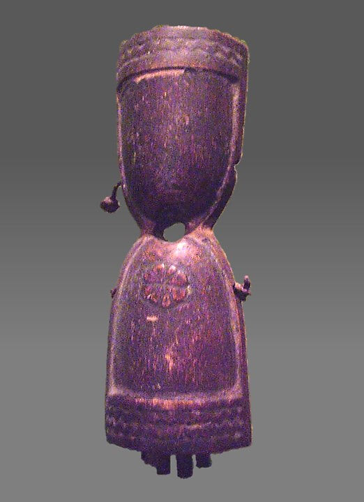 Kunda (bell), Mayumba people (Congo), Wood, Congolese (Mayumba people)