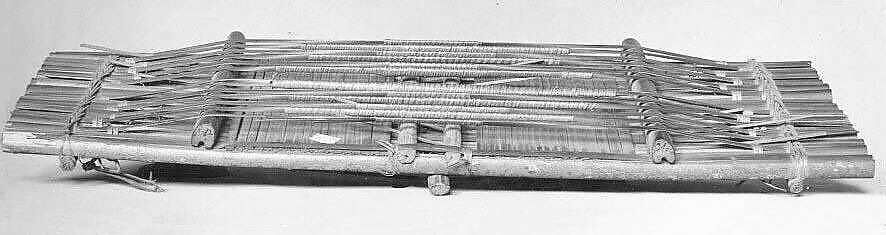 Zither, Bamboo or reed, Beninese 
