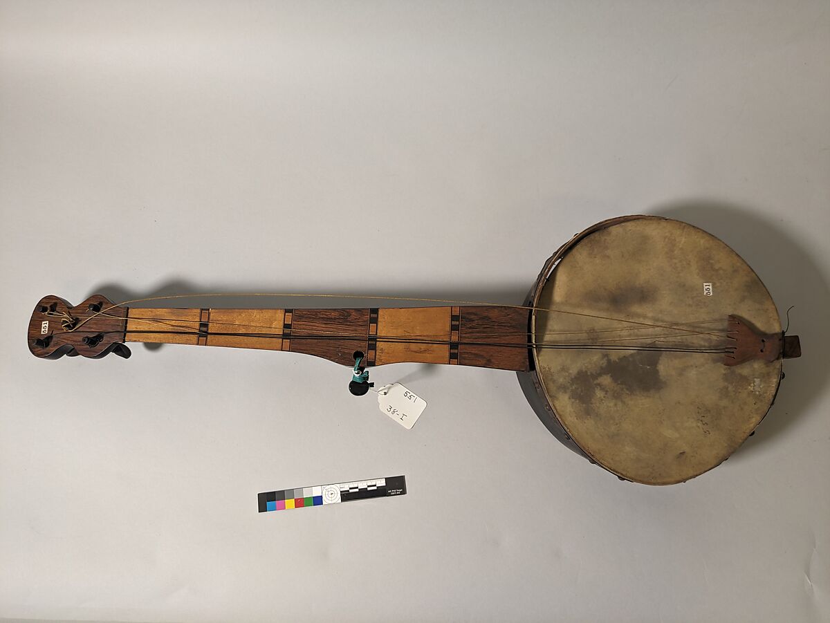 Banjo, Wood, various materials., American 