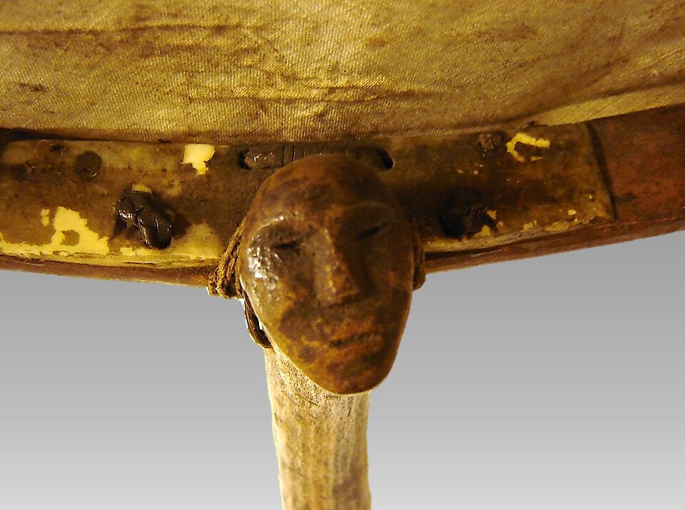 Kelyaut (frame drum), Northern Alaskan Eskimo; Family: Eskimavan, Willow wood, various materials, Native American (Inuit,   Iñupiaq probably)