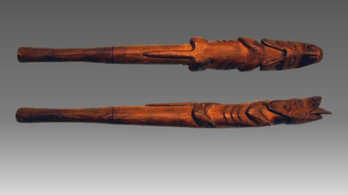 Frame Drum, Shonshone / Shoshonean, wood (ash?), skin (sheepskin), Native American (Shoshone)