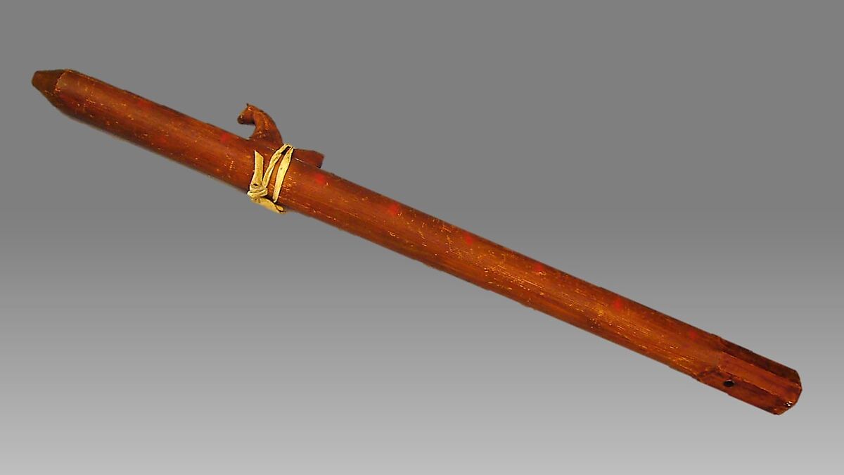 Chotonka-Chanta-Ki-Yapi, Wood, hide, Native American (Sioux or Dakota)