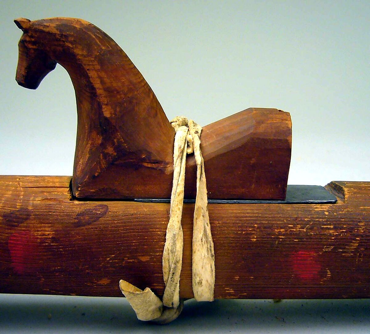 Chotonka-Chanta-Ki-Yapi, Wood, hide, Native American (Sioux or Dakota)