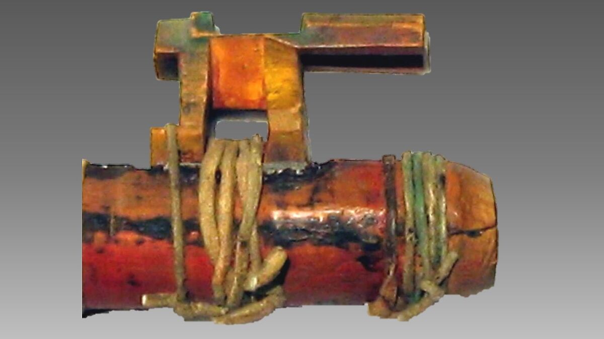 Pib-be-gwun or Siyontanka, Wood, skin, Native American (Chippewa or Ojibwa)