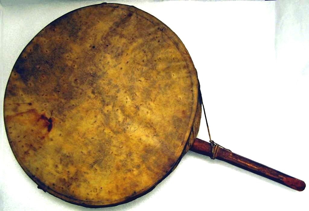 Frame Drum, Wood, skin, Native American (Nushagagmuit)