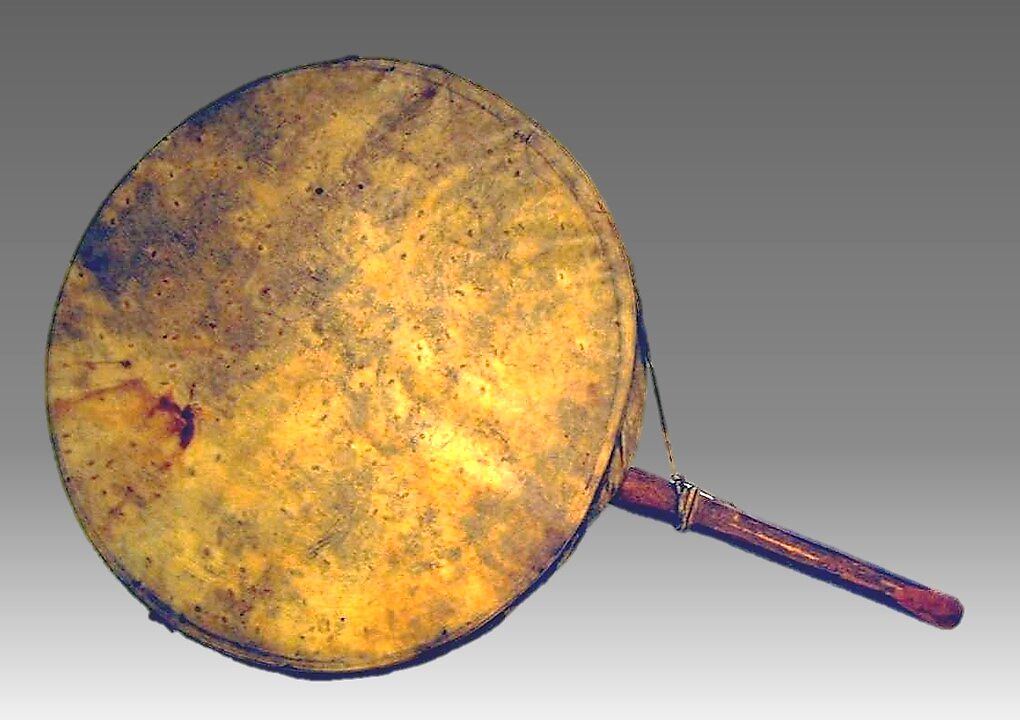 Frame Drum, Wood, skin, Native American (Nushagagmuit) 