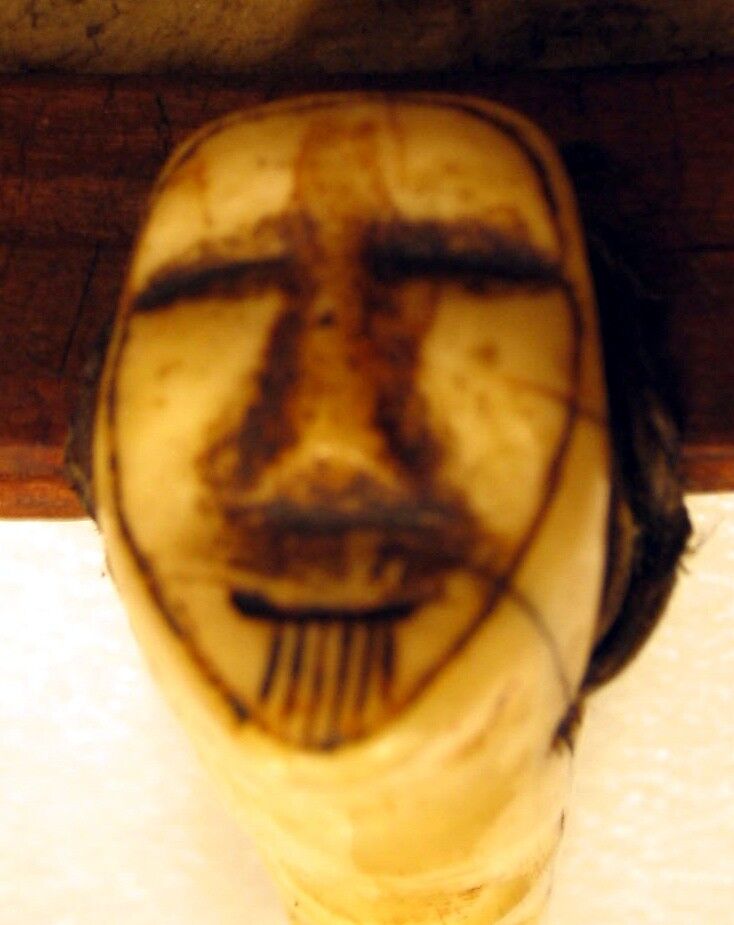Kelyaut (frame drum), Wood, walrus ivory, seal or whale peritoneum, Native American (Inuit, Eskimauan or Eskimo)