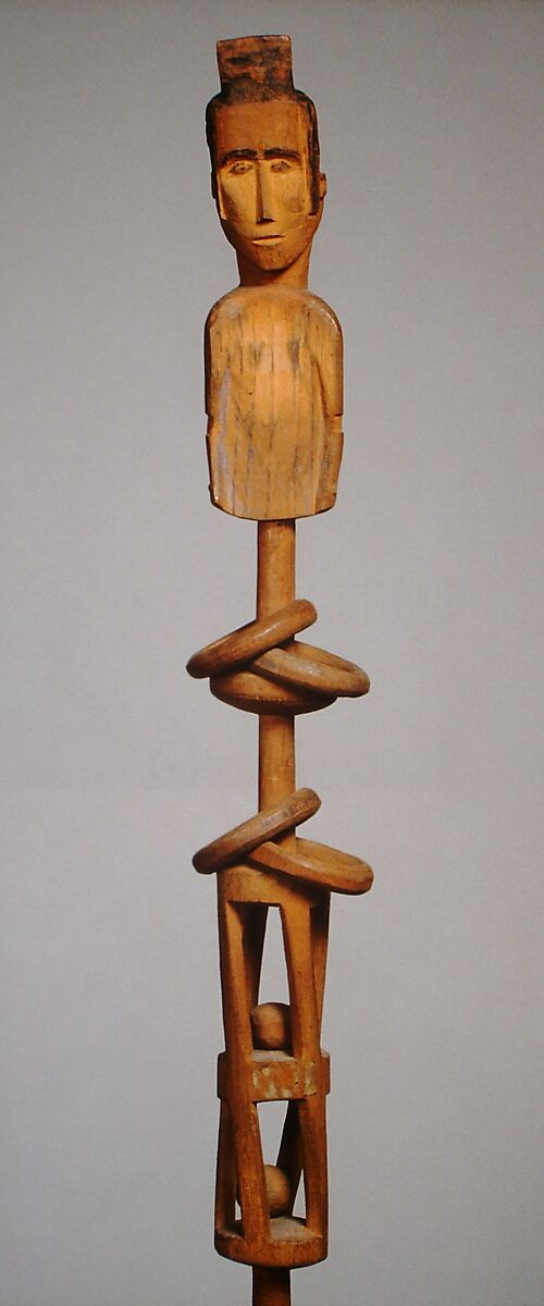 Pipe Tamper with rattling elements, Wood, Native American (Northern Plains)