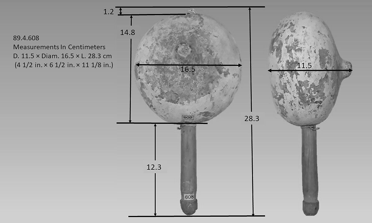 Ah-Yah, Hopi people, Gourd, wood, Native American (Hopi)