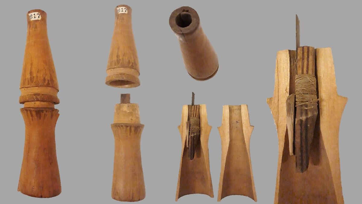 Moose Moose, Wood, brass, cord, Native American (Chippewa, Sauk, or Fox, Great Lakes Region)