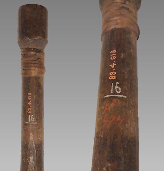 Reed Pipe, Wood, Native American (Tlingit possibly)