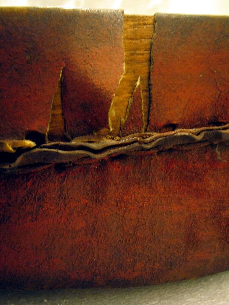 Frame Drum, Eskimauan family?, wood, skin, iron, Native American (Alaska or Northern Plains Indians)