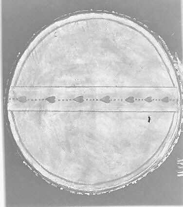 Drum, wood, skin, and various materials, Native American (Creek, Muskhogean family)