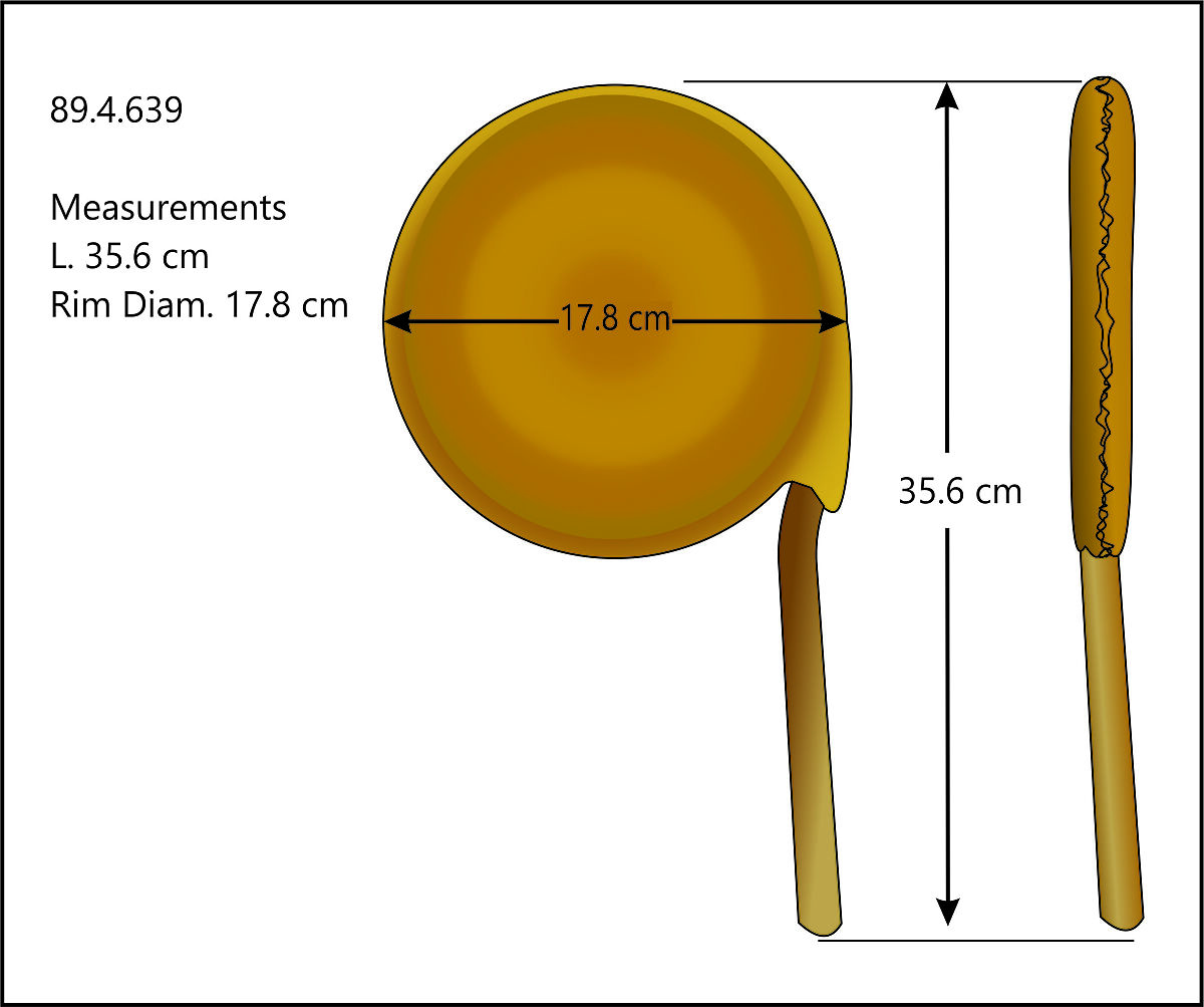 Disc Rattle, Wood, skin (deer?), pebble, polychome, cord, Native American (Siouan, Dakota probably)