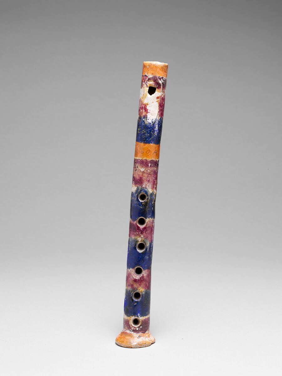 Pottery Flute, clay, Mexican 