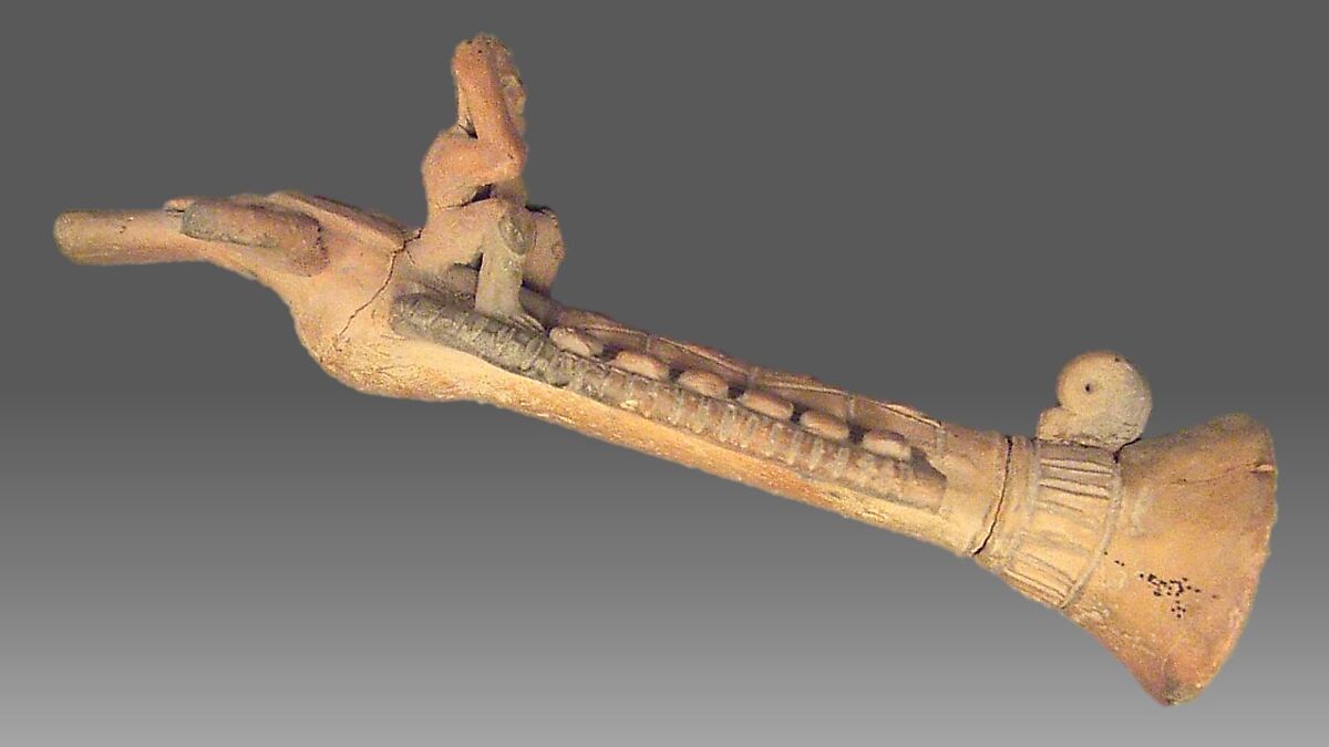 Pottery Flute, clay, Mexican