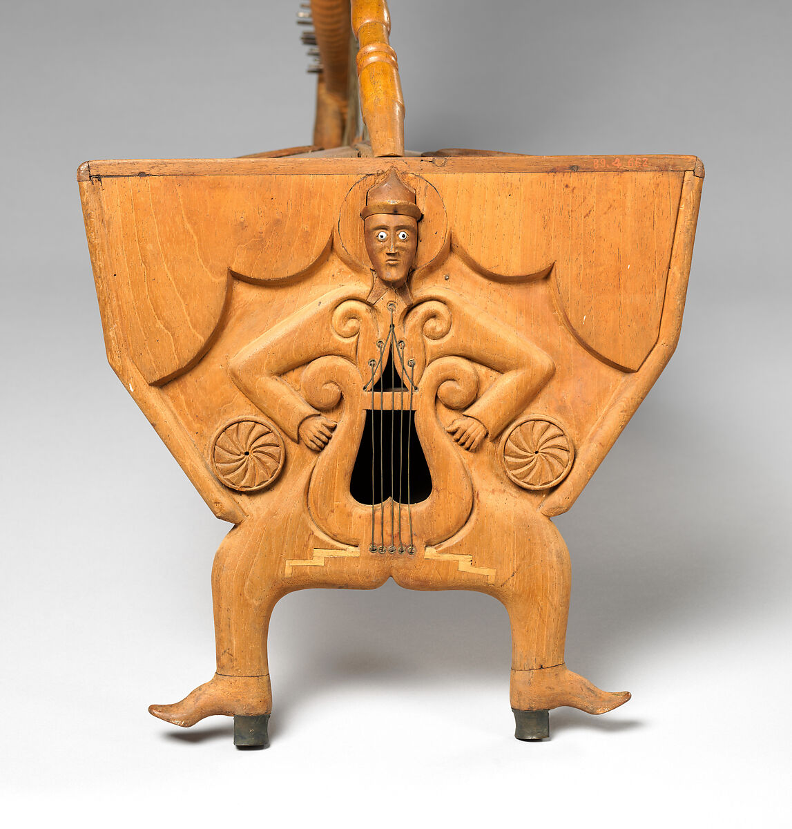 Harp, wood, glass, Mexican