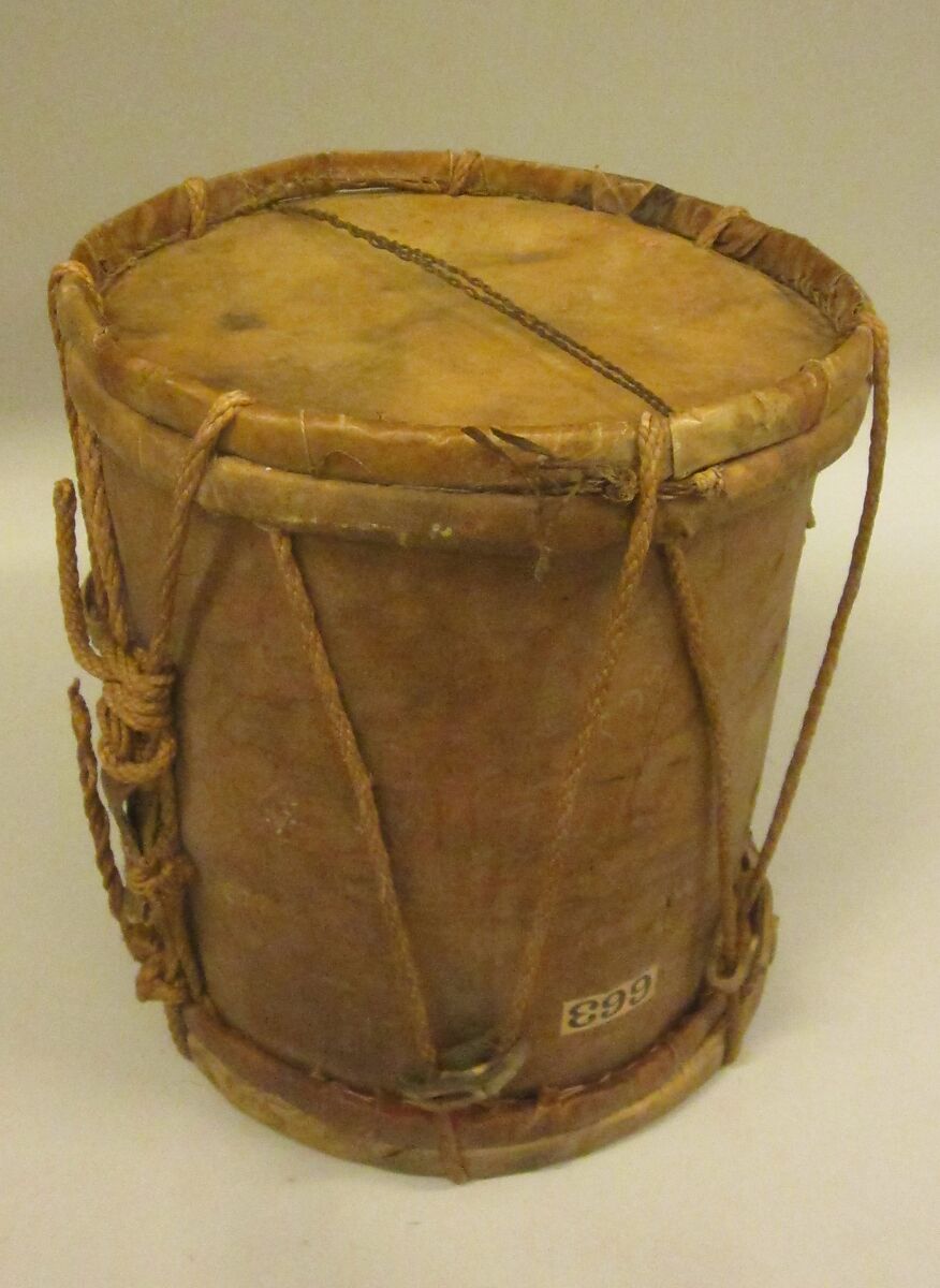 Drum, Wood, skin, cord., Guatemalan