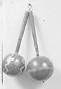 Pair of Rattles, Gourd, wood, pebbles, Native American (Guyanese: Demerara)