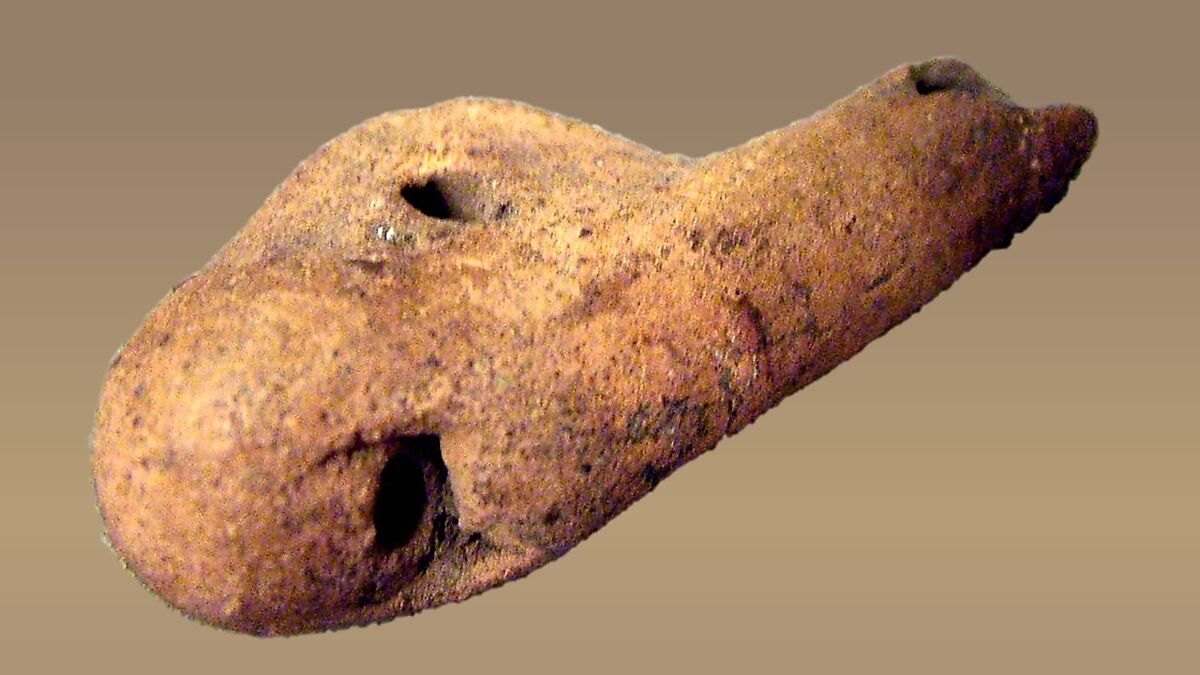 Pottery Whistle, clay, Mexican 