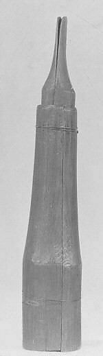 Reed Pipe, wood, wire (not original), Native American (Haida or Tlingit)