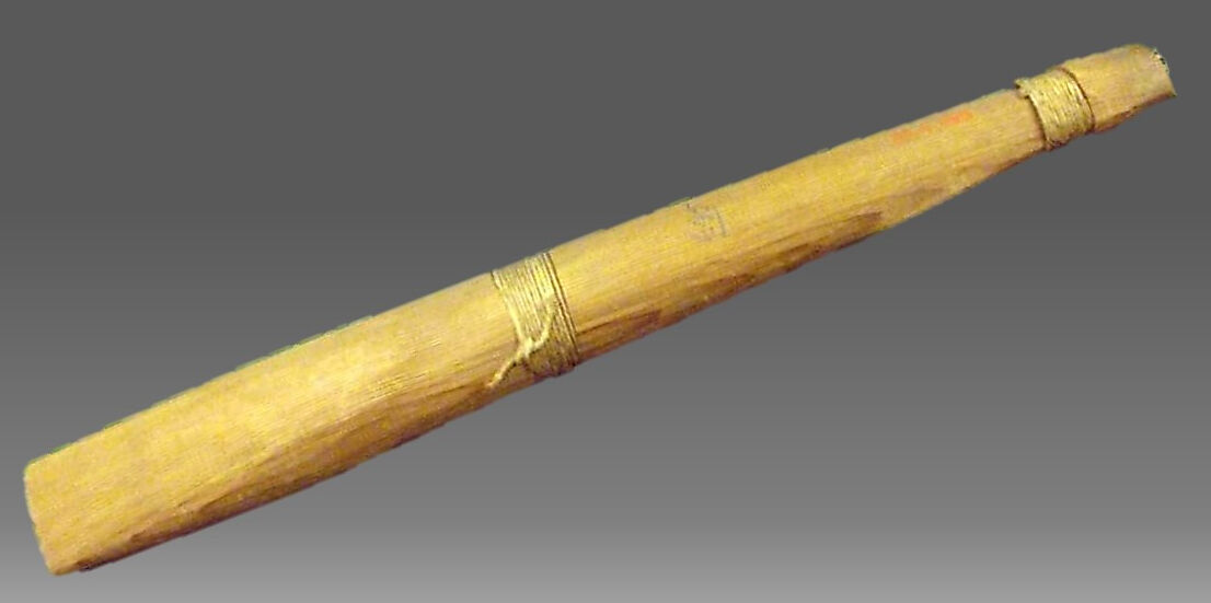 Reed Pipe, red cedar, cord, Native American (Kwakiiutlor or  Bella Bella) 