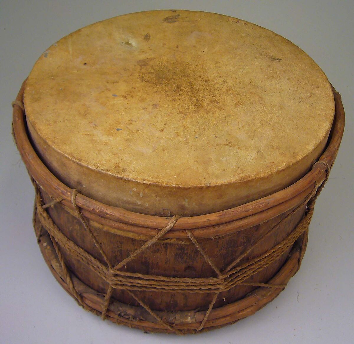 Drum, Wood, skin, South America, British Guyana 