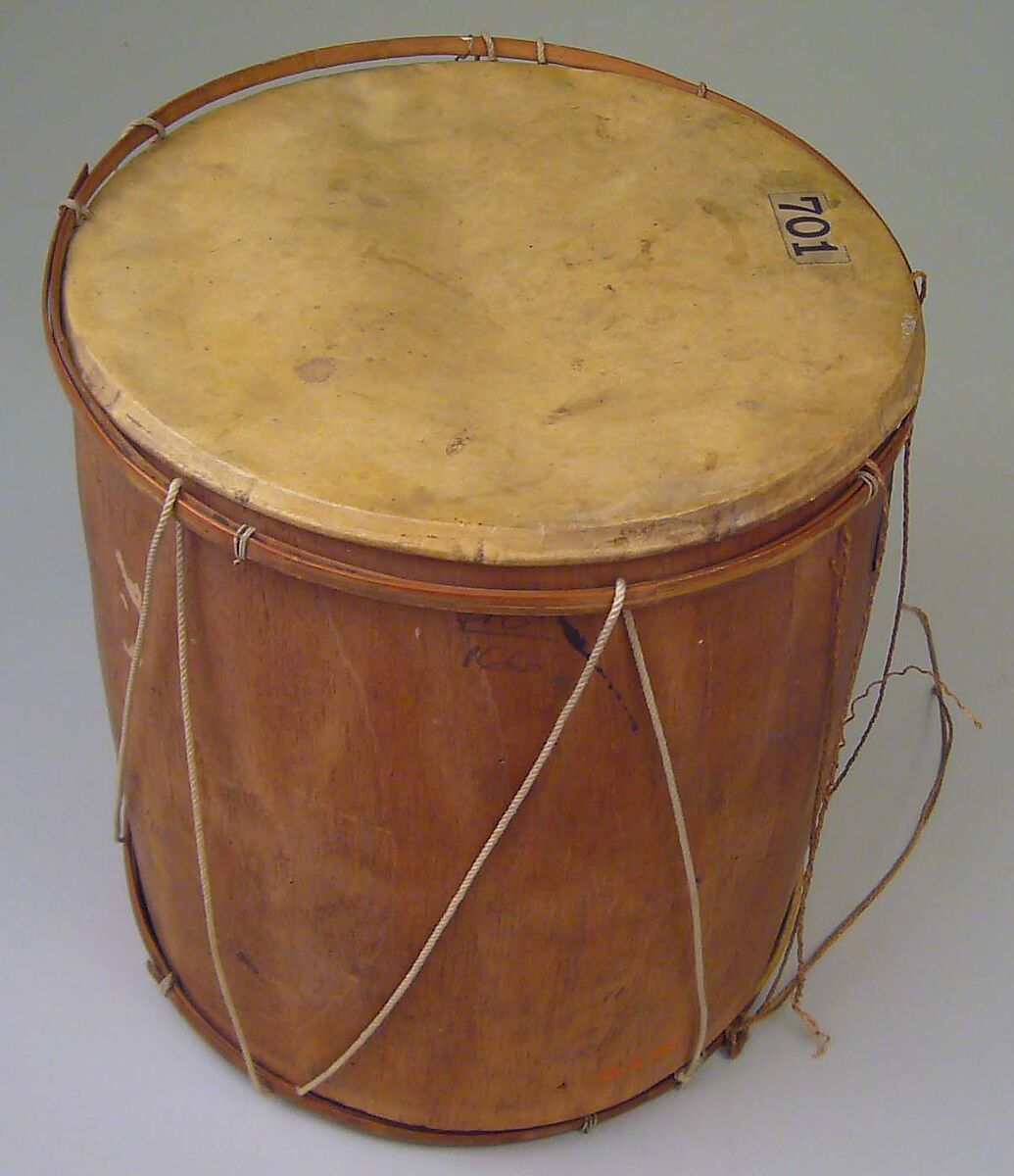 Drum, Wood, skin, Native American (Guyanese: Demerara) 