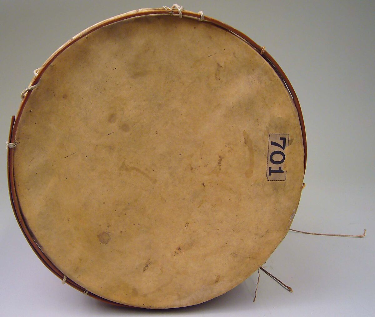 Drum, Wood, skin, Native American (Guyanese: Demerara)