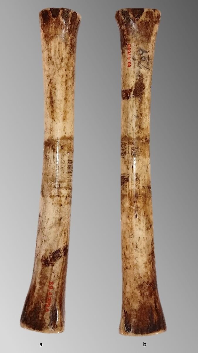 Bone flute, bone, Native American (Guyanese) 