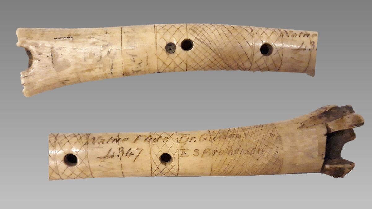 Wat-Sa-Pua, Bone, black wax (or natural rubber), Native American (Guyanese)