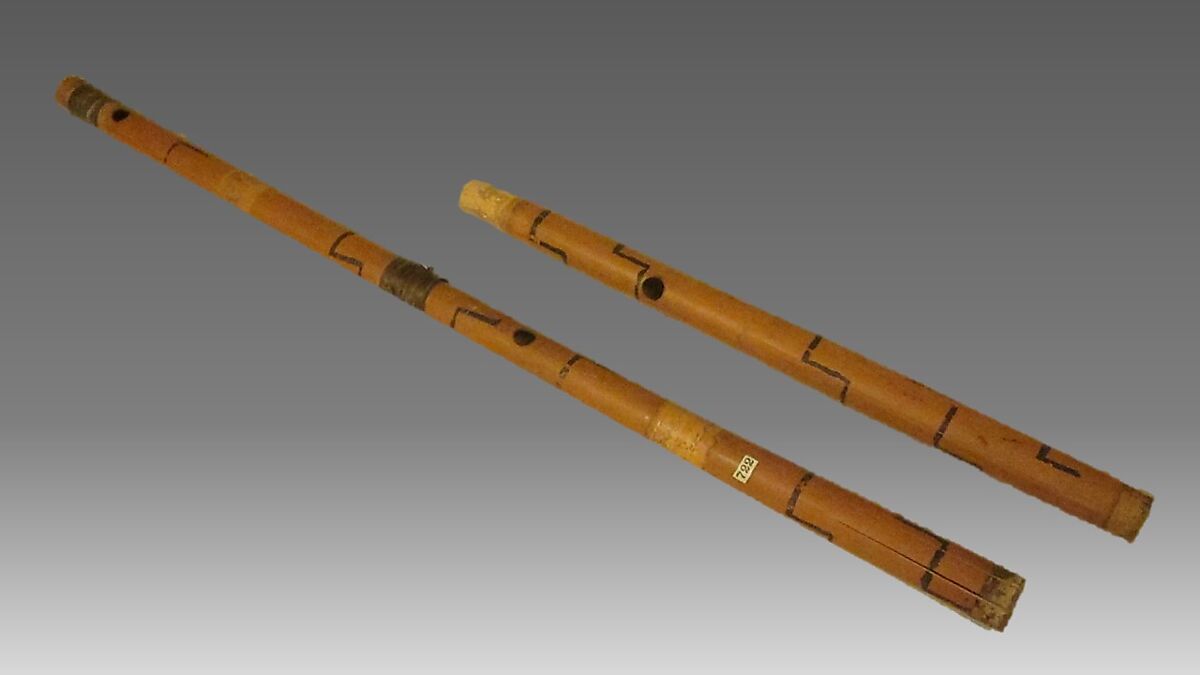 Poo-Do-Parana (flute), bamboo, dried grass, Native American ( Brazilian, prob. Suísí)