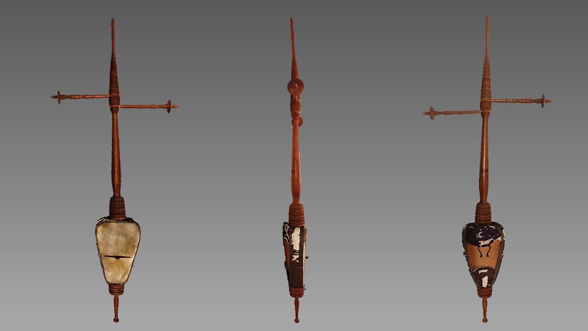 Rebab, Wood (nangha ), fabric, metal., Javanese