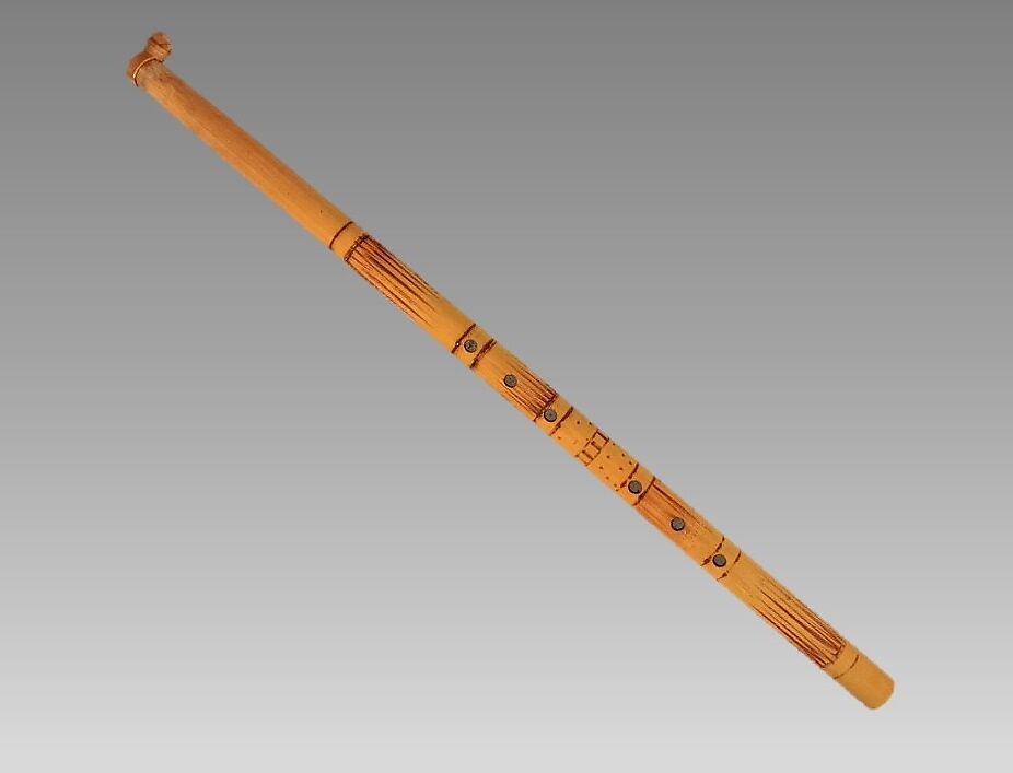 Suling Pelog (ring flute), Bamboo, rattan, Javanese (Sunda) 