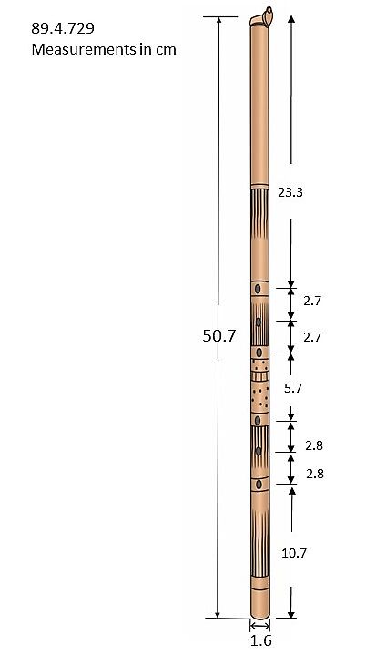 Suling Pelog (ring flute), Bamboo, rattan, Javanese (Sunda)