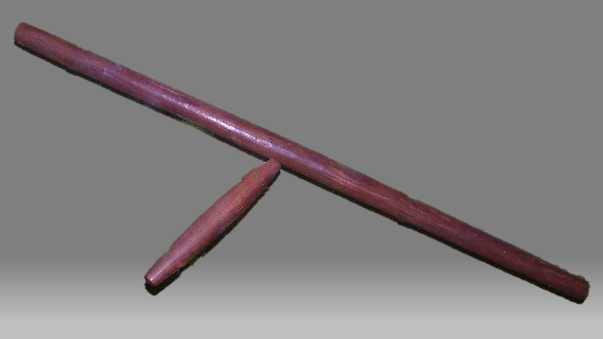 Ka La'Au (concussion sticks), Wood (Kauila?), Hawai'i 