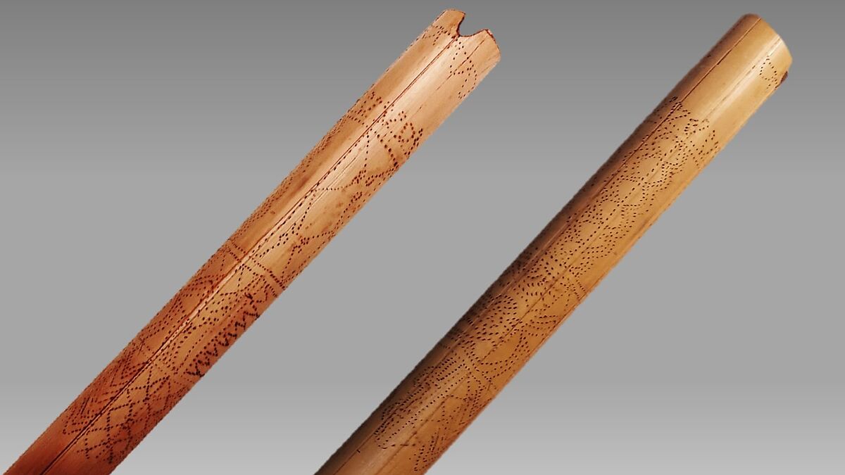 Gore (notched flute), bamboo, Melanesian (Aoba Island, Vanuatuan)