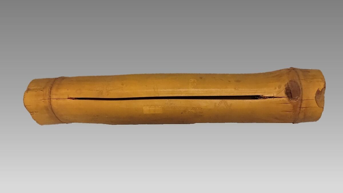 Kove (slit drum), Bamboo, Melanesian (Banks Islands, Vanuatuan) 