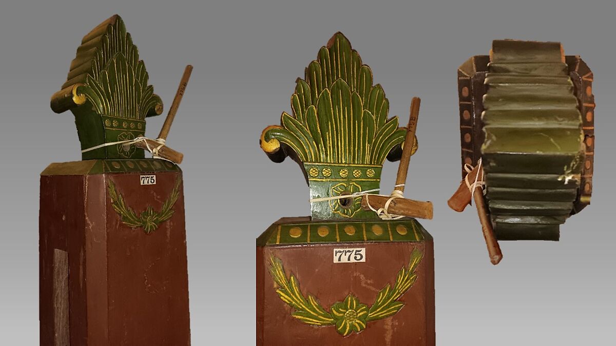 Kentongan, Wood, polychrome, Indonesia (Javanese)